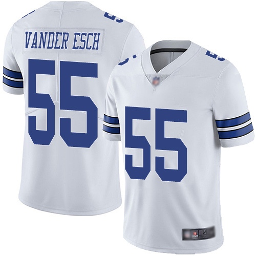 Men Dallas Cowboys Limited White Leighton Vander Esch Road #55 Vapor Untouchable NFL Jersey